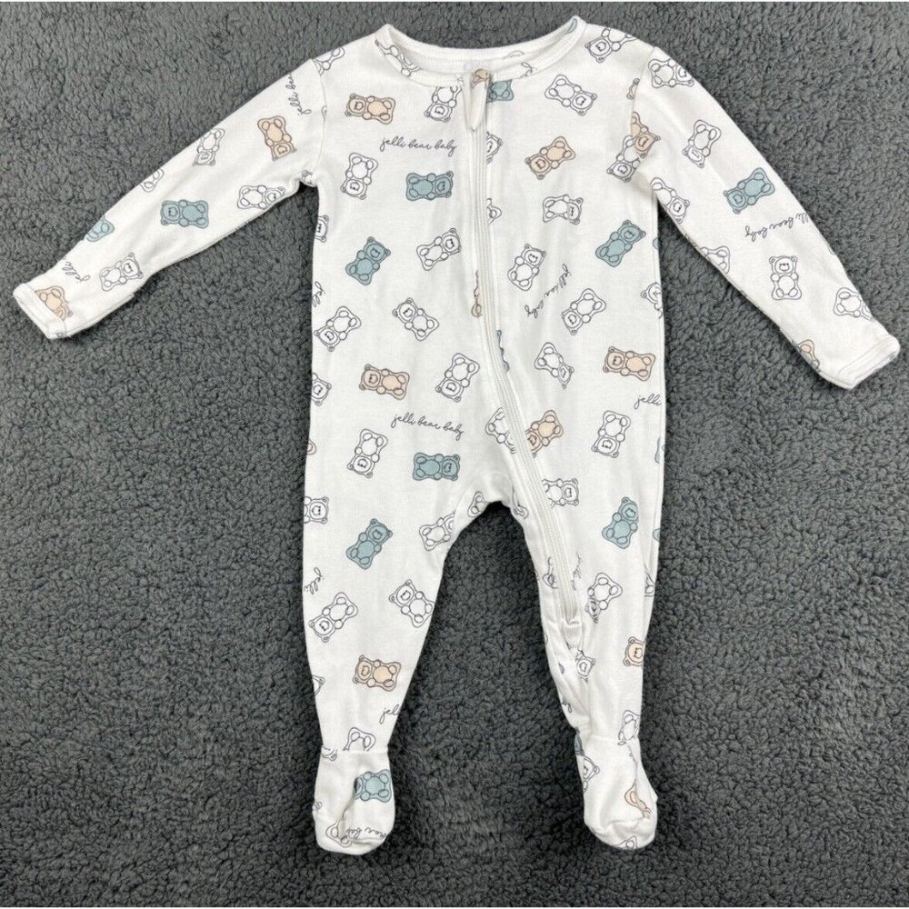 Jellibear Baby Pajama 3-6 Unisex Zip Footed Sleeper 3 6 Boy Girl Gummy Bear